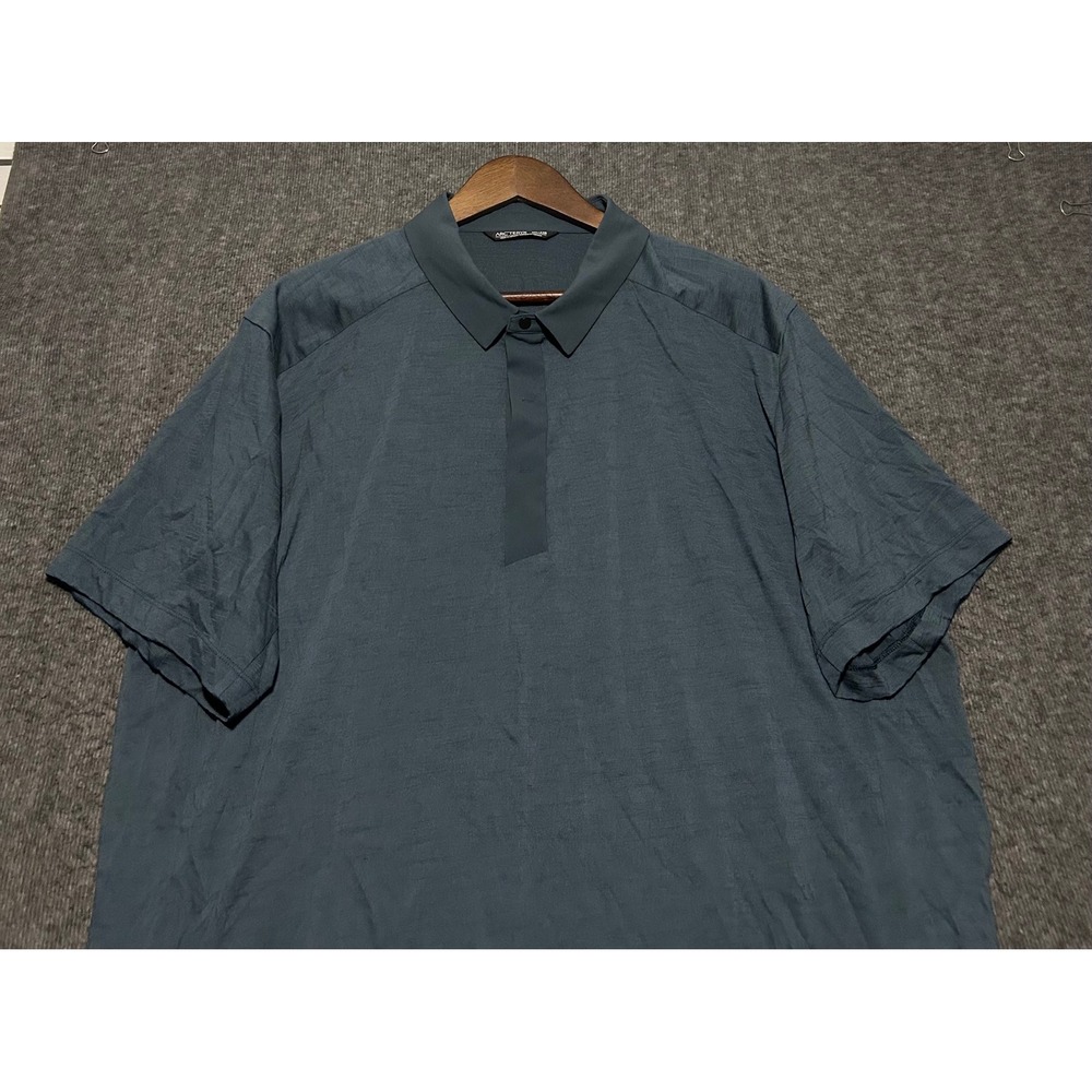 Arc'teryx A2B Performance Polo Blue Merino Blend XXL Gorpcore Biking Urban